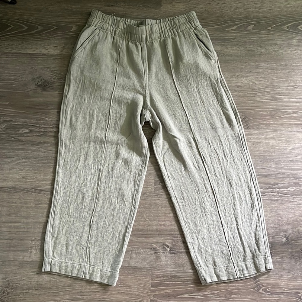 Madewell Cropped Linen Pants